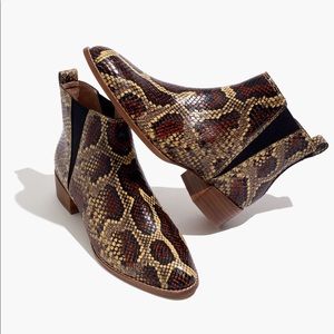 Madewell Carina Snakeskin Embossed Leather
